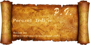 Perczel Irén névjegykártya
